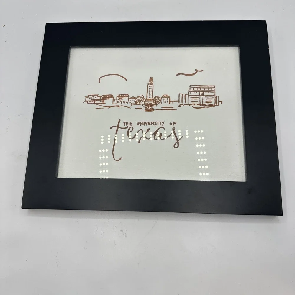 University Of Texas Water Color Framed